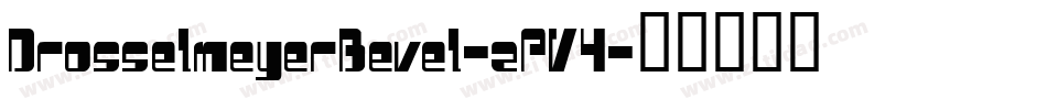 DrosselmeyerBevel-zPV4字体转换