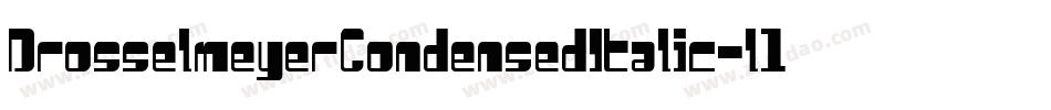 DrosselmeyerCondensedItalic-l1W0字体转换