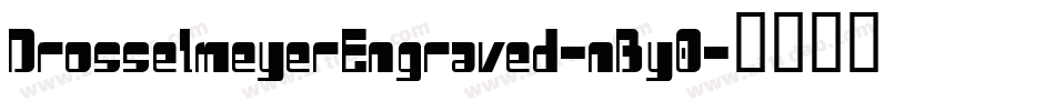 DrosselmeyerEngraved-nBy0字体转换