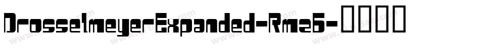 DrosselmeyerExpanded-Rmz6字体转换