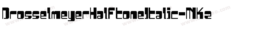 DrosselmeyerHalftoneItalic-MKzn字体转换