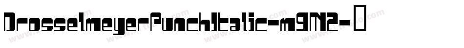 DrosselmeyerPunchItalic-m9M2字体转换