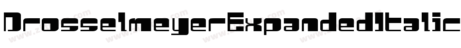 DrosselmeyerExpandedItalic-BJy8字体转换