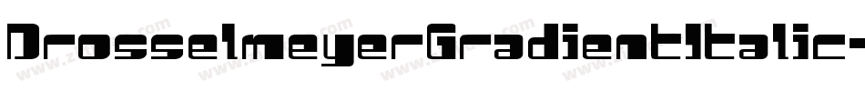 DrosselmeyerGradientItalic-Y484字体转换