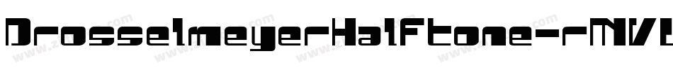 DrosselmeyerHalftone-rMVL字体转换