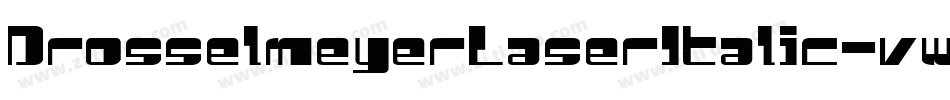 DrosselmeyerLaserItalic-vwV4字体转换