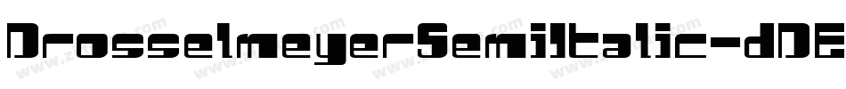 DrosselmeyerSemiItalic-dDEx字体转换