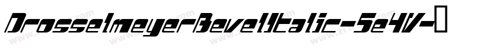 DrosselmeyerBevelItalic-5e4V字体转换