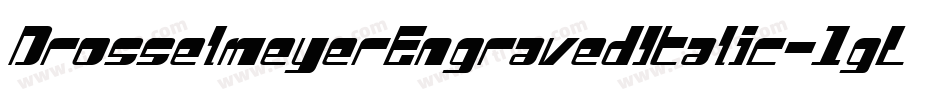 DrosselmeyerEngravedItalic-1gLB字体转换