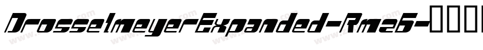 DrosselmeyerExpanded-Rmz6字体转换