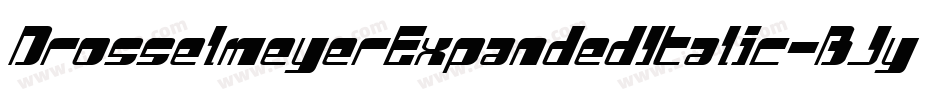 DrosselmeyerExpandedItalic-BJy8字体转换