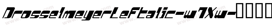 DrosselmeyerLeftalic-w7Xw字体转换