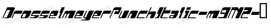 DrosselmeyerPunchItalic-m9M2字体转换