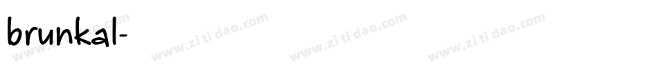 brunkal字体转换