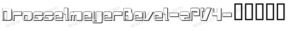 DrosselmeyerBevel-zPV4字体转换