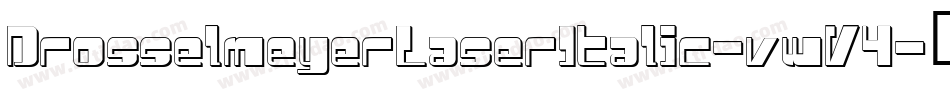 DrosselmeyerLaserItalic-vwV4字体转换