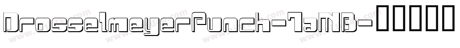DrosselmeyerPunch-7aMB字体转换