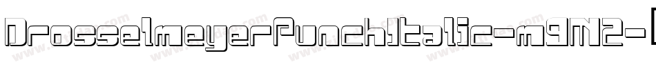 DrosselmeyerPunchItalic-m9M2字体转换