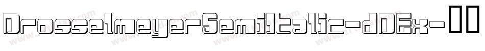 DrosselmeyerSemiItalic-dDEx字体转换