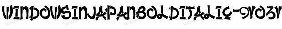 WindowsInJapanBoldItalic-9Yo3y字体转换