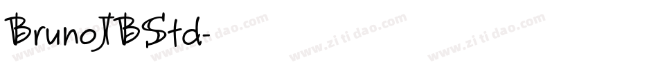 BrunoJBStd字体转换
