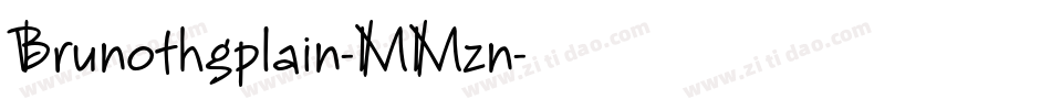 Brunothgplain-MMzn字体转换