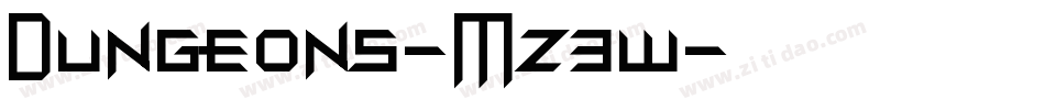 Dungeons-Mz3w字体转换