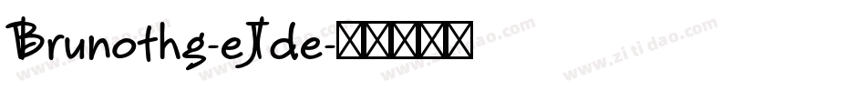 Brunothg-eJde字体转换