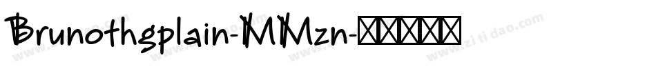 Brunothgplain-MMzn字体转换