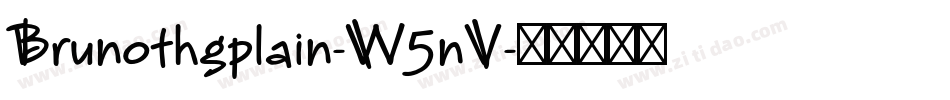 Brunothgplain-W5nV字体转换
