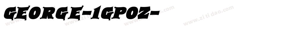 George-1GPOZ字体转换