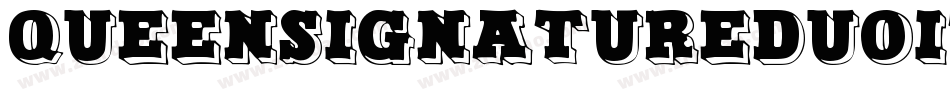 QueenSignatureDuoItalic-mLlxa字体转换