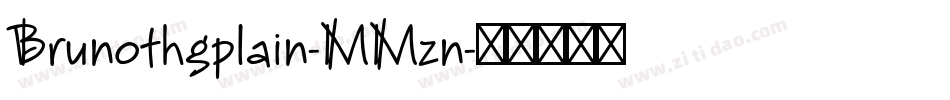 Brunothgplain-MMzn字体转换
