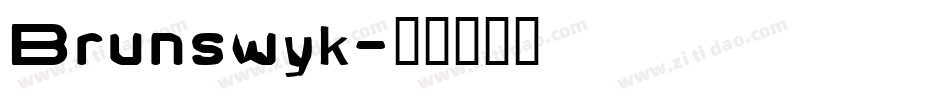 Brunswyk字体转换