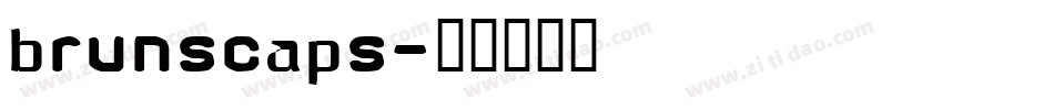 brunscaps字体转换
