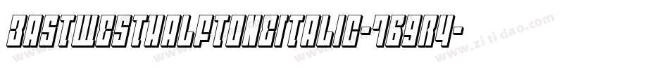EastWestHalftoneItalic-7B9r4字体转换