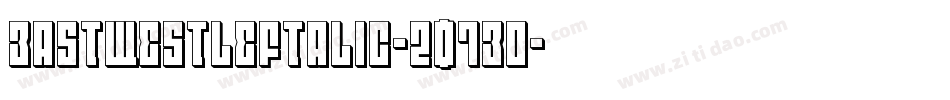 EastWestLeftalic-2O7Eo字体转换
