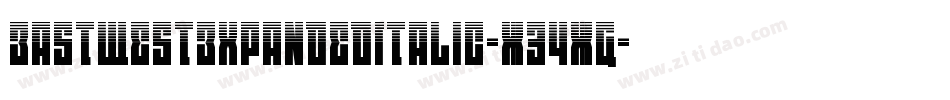 EastWestExpandedItalic-X34XG字体转换