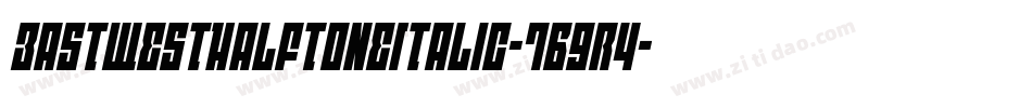 EastWestHalftoneItalic-7B9r4字体转换