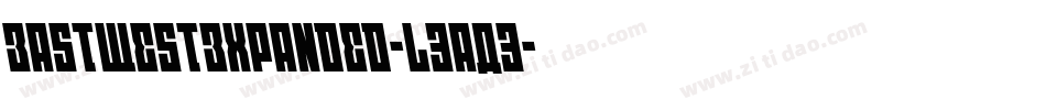 EastWestExpanded-L3aA3字体转换