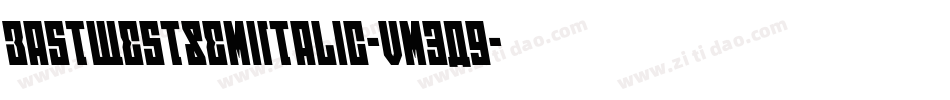 EastWestSemiItalic-vm3A9字体转换