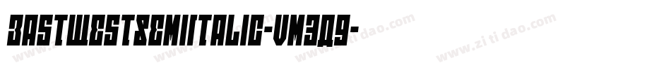 EastWestSemiItalic-vm3A9字体转换