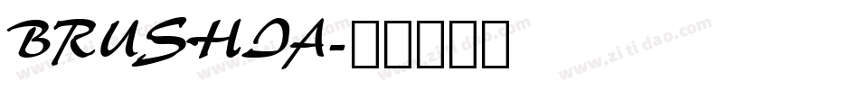 BRUSHIA字体转换