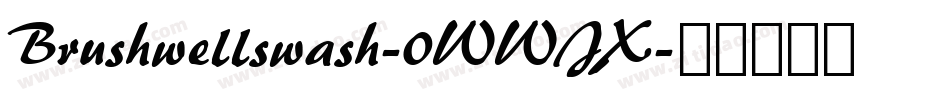 Brushwellswash-0WWJX字体转换