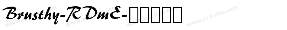 Brusthy-RDmE字体转换