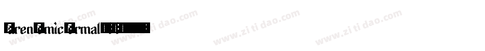 KarenComicNormal-4lWl字体转换