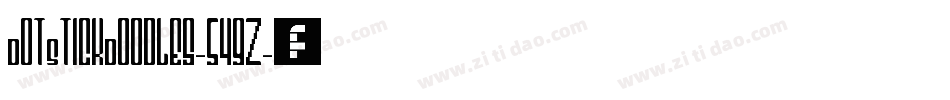 DotStickDoodles-549z字体转换