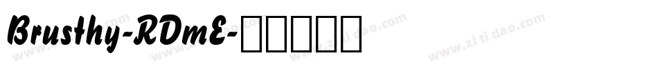 Brusthy-RDmE字体转换