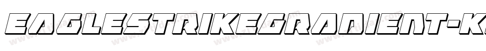 EagleStrikeGradient-KrpX字体转换