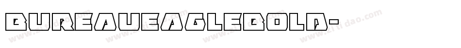 BureauEagleBold字体转换